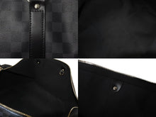 Load image into Gallery viewer, 極美品 LOUIS VUITTON ルイヴィトン キーポル バンドリエール55 ボストンバッグ N41413 ダミエグラフィット ブラック 中古 62720