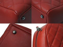 Load image into Gallery viewer, 極美品 CHANEL シャネル トップハンドル 26 2WAY ハンドバッグ 23番台 キャビアスキン レッド ショルダー ココマーク 中古 62723