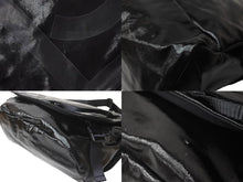 Load image into Gallery viewer, CHANEL シャネル スポーツライン ココマーク ショルダーバッグ 11番台 パテント ナイロン ブラック 美品 中古 62724