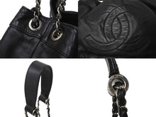 Load image into Gallery viewer, CHANEL シャネル ショルダーバッグ 巾着 チェーンショルダー 11番台 ココマーク ブラック レザー シルバー金具 美品 中古 62726