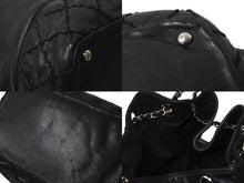 Load image into Gallery viewer, CHANEL シャネル ショルダーバッグ 巾着 チェーンショルダー 11番台 ココマーク ブラック レザー シルバー金具 美品 中古 62726