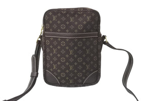 LOUIS VUITTON ルイ ヴィトン モノグラムミニラン ダヌーブ エベヌ ショルダーバッグ M95228 ゴールド金具 美品 中古 62729