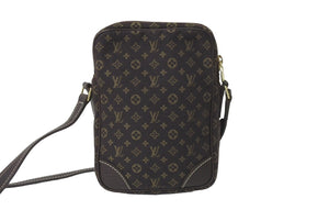 LOUIS VUITTON ルイ ヴィトン モノグラムミニラン ダヌーブ エベヌ ショルダーバッグ M95228 ゴールド金具 美品 中古 62729