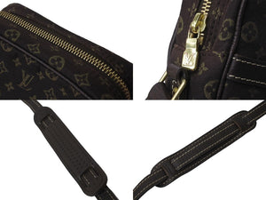 LOUIS VUITTON ルイ ヴィトン モノグラムミニラン ダヌーブ エベヌ ショルダーバッグ M95228 ゴールド金具 美品 中古 62729