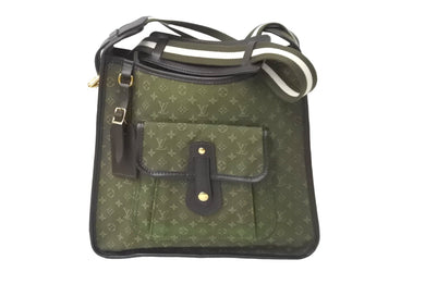 LOUIS VUITTON ルイ ヴィトン ブザスマリーケイト ショルダーバッグ M92322 モノグラムミニ カーキ ゴールド金具 美品 中古 62730