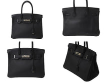 Load image into Gallery viewer, 極美品 HERMES エルメス ハンドバッグ バーキン 30 ◻︎P刻 シルバー金具 トリヨンクレマンス ブラック 黒 中古 62734