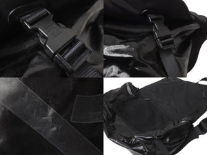 CHANEL シャネル スポーツライン ココマーク ショルダーバッグ 11番台 パテント ナイロン ブラック 良品 中古 62738