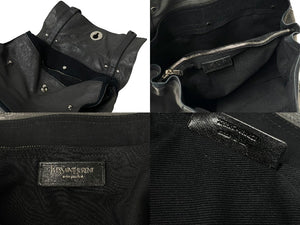 YVES SAINT LAURENT イヴサンローラン ミューズトゥ ハンドバッグ グレー レザー ワンショルダー 229563 良品 中古 62740 