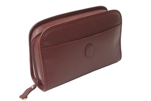 CARTIER カルティエ クラッチバッグ マストライン セカンドバッグ ポーチ L3000042 カーフレザー ボルドー 美品 中古 62744