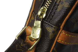 LOUIS VUITTON ルイヴィトン モノグラム ダヌーブPM ショルダーバッグ M45266 ブラウン ゴールド金具 中古 62749