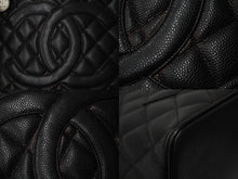 Load image into Gallery viewer, CHANEL シャネル ハンドバッグ 復刻トート キャビアスキン マトラッセ ココマーク 6番台 シルバー金具 美品 中古 62750