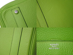 極美品 激レア HERMES エルメス バーキン40 アップルグリーン トリヨンクレマンス 40cm □G シルバー金具 ハンドバッグ 中古 62751