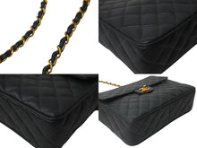Load image into Gallery viewer, 極美品 CHANEL シャネル ビジューチェーンショルダーバッグ マトラッセ 玉付きキャビアスキン 3番台 グリーン 中古 62752