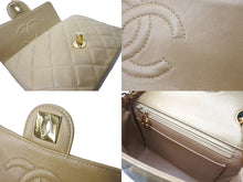Load image into Gallery viewer, 極美品 新型 CHANEL シャネル ヴィンテージ ミニマトラッセチェーンショルダーバッグ 6番台 ベージュ 中古 62753