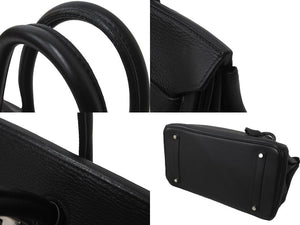 HERMES エルメス ハンドバッグ バーキン 35 ◻︎H刻 シルバー金具 トリヨンクレマンス ブラック 黒 美品 中古 62757