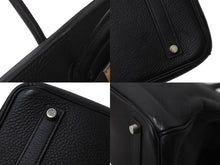 Load image into Gallery viewer, HERMES エルメス ハンドバッグ バーキン 35 ◻︎H刻 シルバー金具 トリヨンクレマンス ブラック 黒 美品 中古 62757