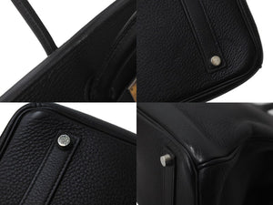 HERMES エルメス ハンドバッグ バーキン 35 ◻︎H刻 シルバー金具 トリヨンクレマンス ブラック 黒 美品 中古 62757
