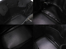 Load image into Gallery viewer, HERMES エルメス ハンドバッグ バーキン 35 ◻︎H刻 シルバー金具 トリヨンクレマンス ブラック 黒 美品 中古 62757