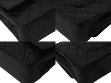 Load image into Gallery viewer, CHANEL マトラッセWフラップチェーンショルダー 6番台 25cm ショルダーバッグ ブラック シルバー金具 ラムスキン 美品 中古 62759