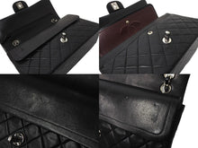 Load image into Gallery viewer, CHANEL マトラッセWフラップチェーンショルダー 6番台 25cm ショルダーバッグ ブラック シルバー金具 ラムスキン 美品 中古 62759