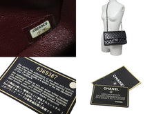 Load image into Gallery viewer, CHANEL マトラッセWフラップチェーンショルダー 6番台 25cm ショルダーバッグ ブラック シルバー金具 ラムスキン 美品 中古 62759