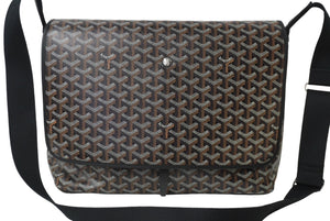 極美品 GOYARD ゴヤール カペシアンMM ショルダーバッグ CAPETIMMLTY01CG01P ブラック シルバー金具 中古 62760