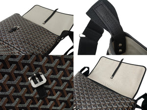 極美品 GOYARD ゴヤール カペシアンMM ショルダーバッグ CAPETIMMLTY01CG01P ブラック シルバー金具 中古 62760