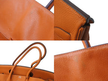 Load image into Gallery viewer, ゴルチェ期 HERMES エルメス ショルダーバーキン オレンジ トリヨンクレマンス ◻︎N刻 シルバー金具 美品 中古 62768