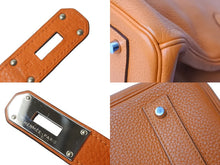 Load image into Gallery viewer, ゴルチェ期 HERMES エルメス ショルダーバーキン オレンジ トリヨンクレマンス ◻︎N刻 シルバー金具 美品 中古 62768