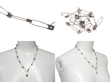 Load image into Gallery viewer, CHROME HEARTS クロムハーツ ネックレス セーフティーピン シルバ−925 全長49.5 重量19g CHクロス 美品 中古 62782