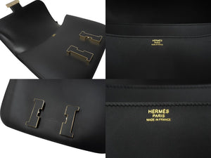 新品同様 HERMES エルメス ワンショルダーバッグ ハンド コンスタンス 29 ソーブラック ゴールド金具 ソンブレロ A刻印 62786 中古