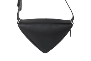 新品同様 23年 PRADA プラダ ショルダーバッグトライアングル ブラック ハンドバッグ ウエスト サフィアーノレザー 2VL039 中古 62789