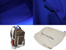 画像をギャラリービューアに読み込む, 極美品 LOUISVUITTON ルイ ビー シルエット × NBA エヌエー バックパックNV リュック M45581 モノグラム ブラウン ブルー ホワイト 中古 4b006279 