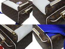 画像をギャラリービューアに読み込む, 極美品 LOUISVUITTON ルイ ビー シルエット × NBA エヌエー バックパックNV リュック M45581 モノグラム ブラウン ブルー ホワイト 中古 4b006279 