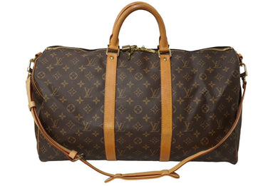 LOUIS VUITTON ルイヴィトン モノグラム キーポルバンドリエール 50 M41416 ボストンバッグ ブラウン 良品 中古 62801