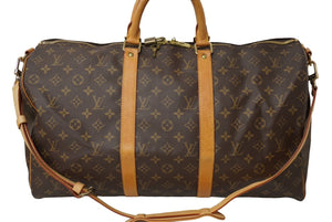 LOUIS VUITTON ルイヴィトン モノグラム キーポルバンドリエール 50 M41416 ボストンバッグ ブラウン 良品 中古 62801