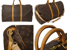 Load image into Gallery viewer, LOUIS VUITTON ルイヴィトン モノグラム キーポルバンドリエール 50 M41416 ボストンバッグ ブラウン 良品 中古 62801
