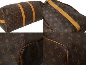 LOUIS VUITTON ルイヴィトン モノグラム キーポルバンドリエール 50 M41416 ボストンバッグ ブラウン 良品 中古 62801