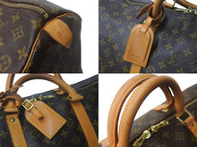 画像をギャラリービューアに読み込む, LOUIS VUITTON ルイ ヴィトン キーポル60 ボストンバッグ M41412 モノグラム ブラウン PVC ヌメ革 レザー 良品 中古 62802