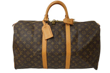 Load image into Gallery viewer, LOUIS VUITTON ルイヴィトン モノグラム キーポル50 ボストンバッグ ブラウン M41426 旅行バッグ ロゴ 美品 中古 62803