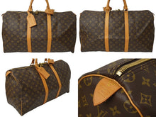 Load image into Gallery viewer, LOUIS VUITTON ルイヴィトン モノグラム キーポル50 ボストンバッグ ブラウン M41426 旅行バッグ ロゴ 美品 中古 62803