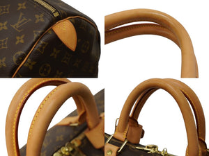 LOUIS VUITTON ルイヴィトン キーポル 55 ボストンバッグ モノグラムキャンバス M41424 ブラウン PVC ヌメ革 良品 中古 62805