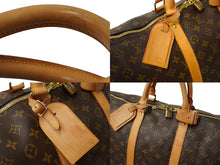 Load image into Gallery viewer, LOUIS VUITTON ルイヴィトン キーポル 55 ボストンバッグ モノグラムキャンバス M41424 ブラウン PVC ヌメ革 良品 中古 62805