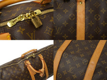 Load image into Gallery viewer, LOUIS VUITTON ルイヴィトン キーポル 55 ボストンバッグ モノグラムキャンバス M41424 ブラウン PVC ヌメ革 良品 中古 62805