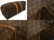 Load image into Gallery viewer, LOUIS VUITTON ルイヴィトン キーポル 55 ボストンバッグ モノグラムキャンバス M41424 ブラウン PVC ヌメ革 良品 中古 62805