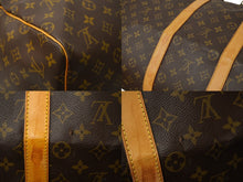 Load image into Gallery viewer, LOUIS VUITTON ルイヴィトン キーポル 55 ボストンバッグ モノグラムキャンバス M41424 ブラウン PVC ヌメ革 良品 中古 62805