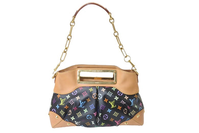 LOUIS VUITTON ルイヴィトン ジュディPM M40258 ハンドバッグ 2way モノグラムマルチカラー 村上隆 ブラック ゴールド金具 良品 中古 62807