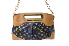 Load image into Gallery viewer, LOUIS VUITTON ルイヴィトン ジュディPM M40258 ハンドバッグ 2way モノグラムマルチカラー 村上隆 ブラック ゴールド金具 良品 中古 62807