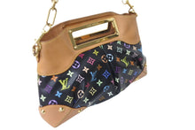 Load image into Gallery viewer, LOUIS VUITTON ルイヴィトン ジュディPM M40258 ハンドバッグ 2way モノグラムマルチカラー 村上隆 ブラック ゴールド金具 良品 中古 62807
