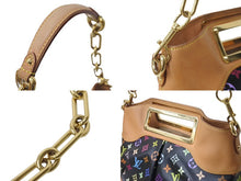 Load image into Gallery viewer, LOUIS VUITTON ルイヴィトン ジュディPM M40258 ハンドバッグ 2way モノグラムマルチカラー 村上隆 ブラック ゴールド金具 良品 中古 62807